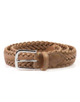 Horween Natural Chromexcel Leather Belt - Plaited