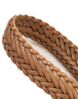 Horween Natural Chromexcel Leather Belt - Plaited