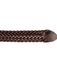 Horween Brown Chromexcel Leather Belt - Plaited