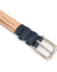 Navy Calf Leather Belt
