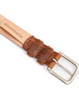 C.F. Stead Naked Kudu Nutmeg Leather Belt
