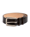 Black Calf Leather Belt