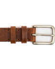 C.F. Stead Naked Kudu Nutmeg Leather Belt