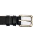 Black Calf Leather Belt
