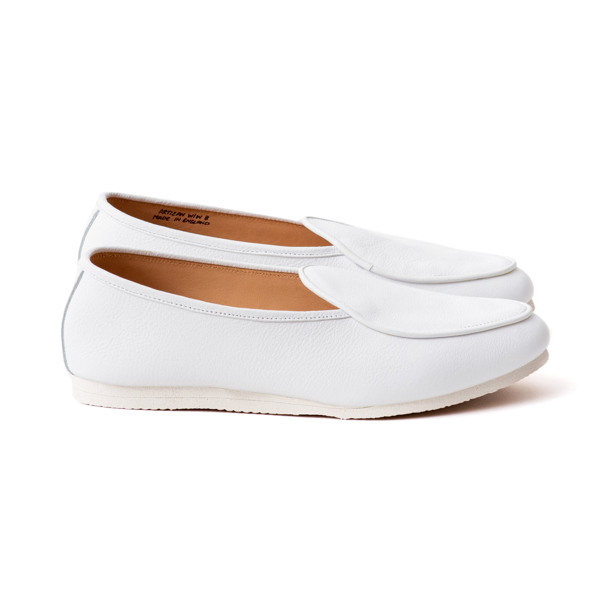 美品　OFF-WHITE COMFORT LEATHER SLIPPER 41 Artizan_WHITESide_WHITE_1200x1