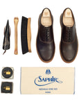 Abbey Oxford - Horween Dark Cognac Shell Cordovan - Deluxe Care Pack