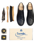 Harlestone Derby - Horween Black Shell Cordovan - Deluxe Care Pack