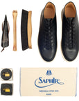 Everdon Wholecut - Horween Black Shell Cordovan - Deluxe Care Pack