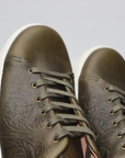 Overstone Derby - Western Floral Forest Green Chromexcel - SRE 51
