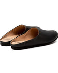 Palmerston Mule - Black Calf Leather