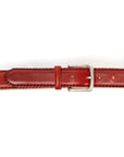 Feather Edge Belt - D16 Japanese Red Shinki Shell Cordovan