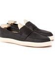 Ashby Unlined Loafer - Black Horween Dearborn