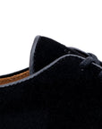 Harlestone Hand Stitch Derby - Black Scottish Deer Suede - Crown Northampton