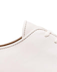 Harlestone Hand Stitch Derby - Off White Veg Tan Calf - Crown Northampton