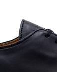Harlestone Hand Stitch Derby - Black Veg Tan Calf - Crown Northampton
