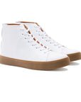 Abington Hi Toe Cap - All White Calf - Crown Northampton