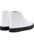Abington Hi Toe Cap - All White Calf - Crown Northampton