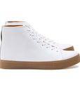Abington Hi Toe Cap - All White Calf - Crown Northampton