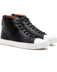 Abington Hi Toe Cap - Horween Black Chromexcel - Crown Northampton