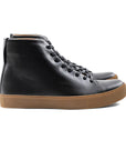 Abington Hi Toe Cap - All Black Calf - Crown Northampton