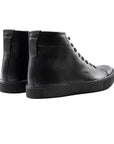 Abington Hi Toe Cap - All Black Calf - Crown Northampton