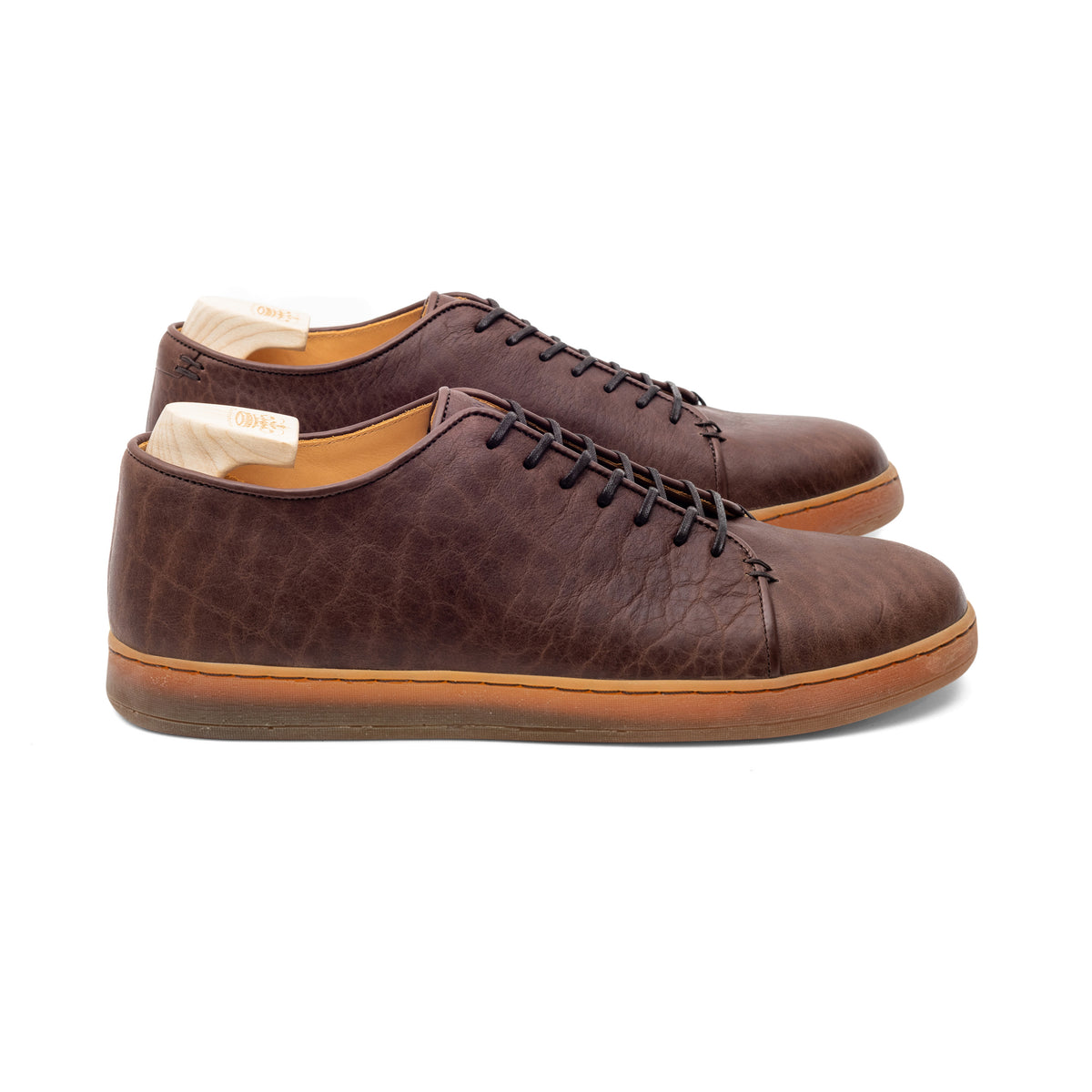 Harlestone Derby - Brown Horween Buffalo – Crown Northampton