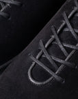 Everdon Hand Stitch Wholecut Mid - Black Scottish Deer Suede - Crown Northampton
