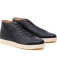 Everdon Hand Stitch Wholecut Mid - Black Horween Buffalo - Crown Northampton