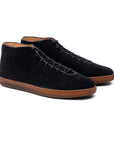 Everdon Hand Stitch Wholecut Mid - Black Scottish Deer Suede - Crown Northampton