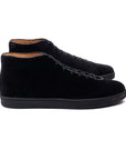 Everdon Hand Stitch Wholecut Mid - Black Scottish Deer Suede - Crown Northampton