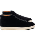 Everdon Hand Stitch Wholecut Mid - Black Scottish Deer Suede - Crown Northampton