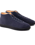 Everdon Hand Stitch Wholecut Mid - Navy Scottish Deer Suede - Crown Northampton