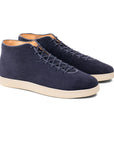 Everdon Hand Stitch Wholecut Mid - Navy Scottish Deer Suede - Crown Northampton