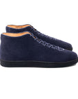 Everdon Hand Stitch Wholecut Mid - Navy Scottish Deer Suede - Crown Northampton