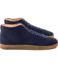 Everdon Hand Stitch Wholecut Mid - Navy Scottish Deer Suede - Crown Northampton