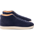 Everdon Hand Stitch Wholecut Mid - Navy Scottish Deer Suede - Crown Northampton