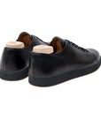 Harlestone Hand Stitch Derby - Black Veg Tan Calf - Crown Northampton