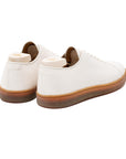 Harlestone Hand Stitch Derby - Off White Veg Tan Calf - Crown Northampton