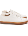 Harlestone Hand Stitch Derby - Off White Veg Tan Calf - Crown Northampton