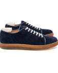 Harlestone Hand Stitch Derby - Navy Scottish Deer Suede - Crown Northampton