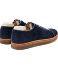 Harlestone Hand Stitch Derby - Navy Scottish Deer Suede - Crown Northampton