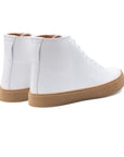 Overstone Hi Derby - All White Calf - Crown Northampton