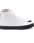 Overstone Hi Derby - All White Calf - Crown Northampton