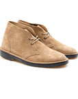 Woodford Desert Boot - Sand Janus Calf Suede - Crown Northampton