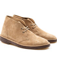 Woodford Desert Boot - Sand Janus Calf Suede - Crown Northampton