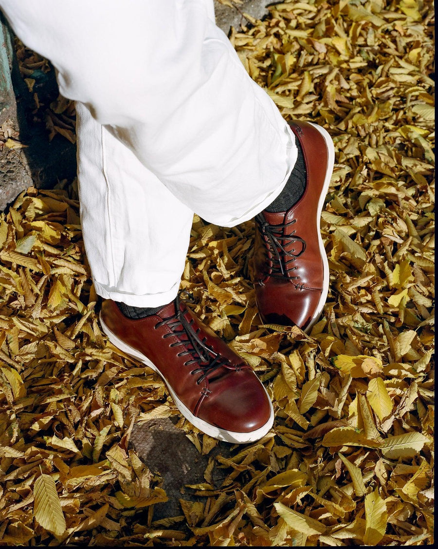 Limited Colour 4 Shell Cordovan hand Stitched Trainers – Crown Northampton