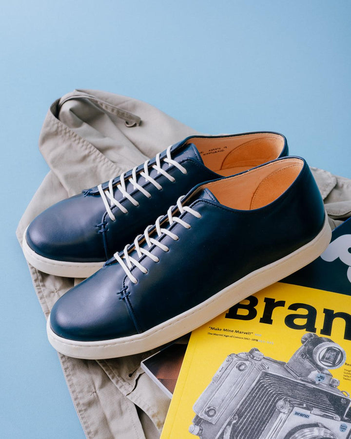 D2 - HARLESTONE INTENSE BLUE HORWEEN SHELL CORDOVAN - LIMITED TO 20 PAIRS - Crown Northampton