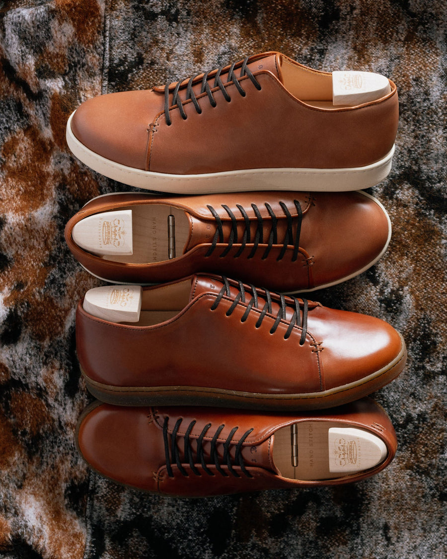 D7 Amaretto & Natural Shell Cordovan | Crown Northampton