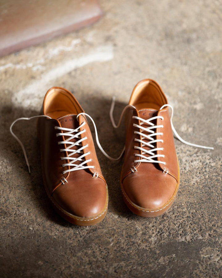HARLESTONE NATURAL HORWEEN SHELL CORDOVAN - LIMITED TO 20 HAND NUMBERED PAIRS - Crown Northampton