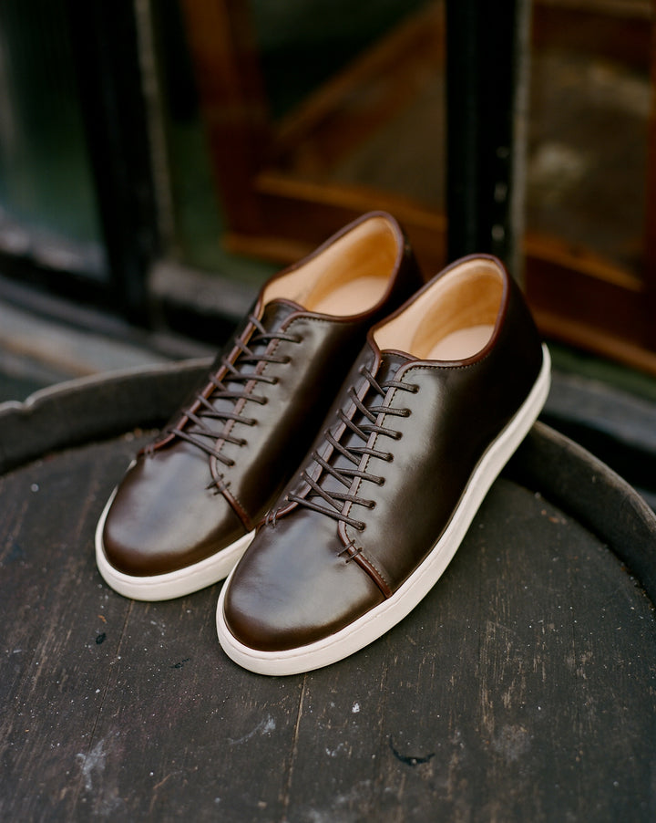 Crown Northampton Cordovan Leather Sneakers